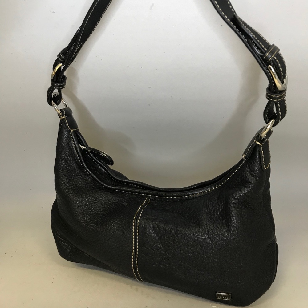 The Sak Black Leather Purse Bag shoulder